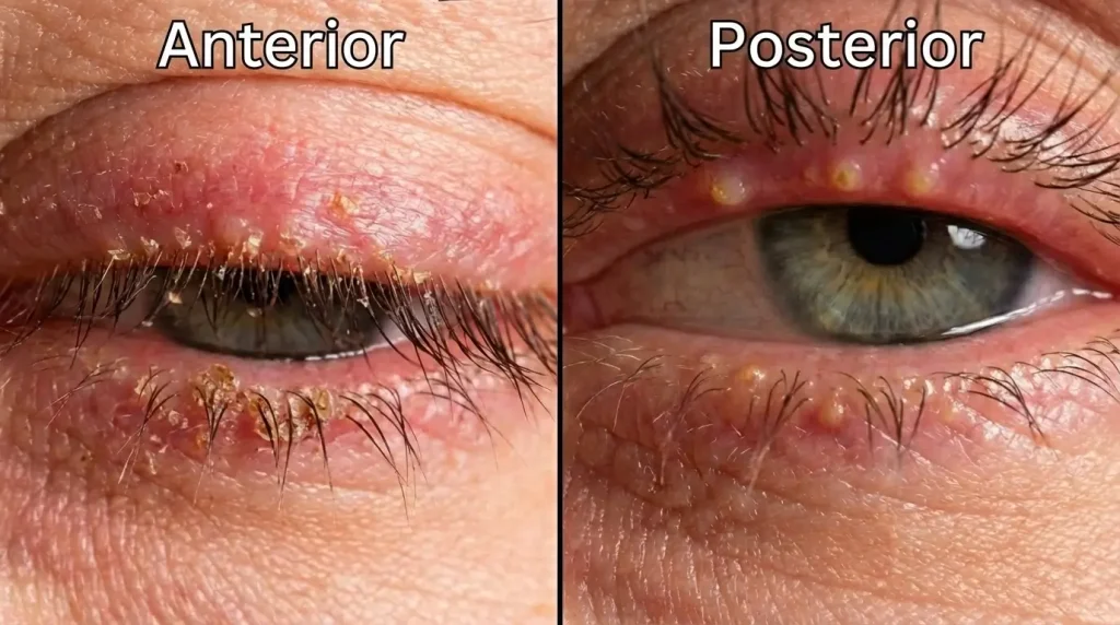 Anterior vs Posterior Blepharitis